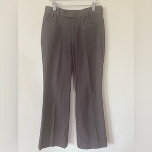 Banana Republic Brown Pinstripe Dress Pants Flare
